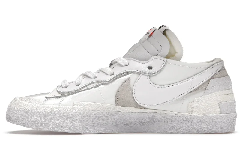 Blazer Low x Sacai White Patent Leather