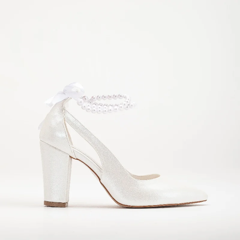 Camila - Ivory Wedding Shoes with Pearls