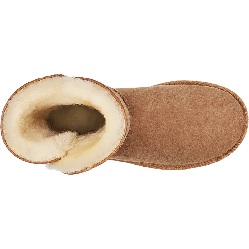 Women's UGG Bailey Zip Short Chestnut Sheepskin