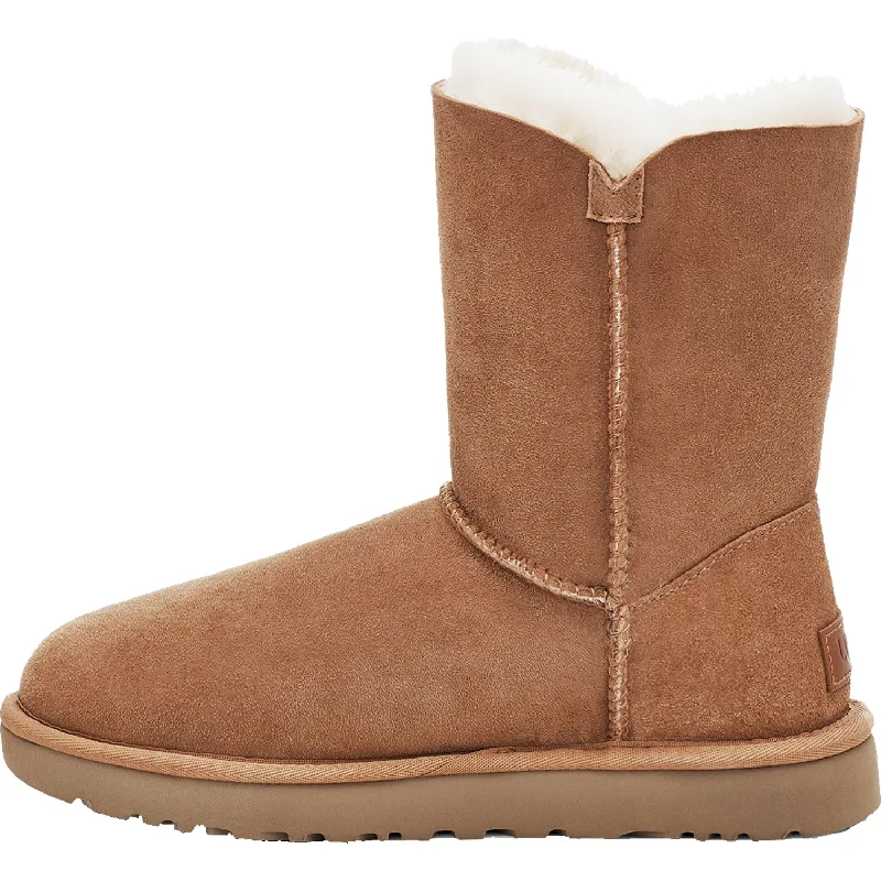 Women's UGG Bailey Zip Short Chestnut Sheepskin