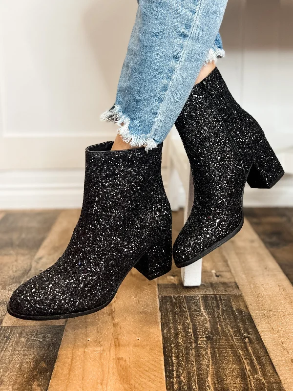 Corkys Razzle Dazzle Booties Black