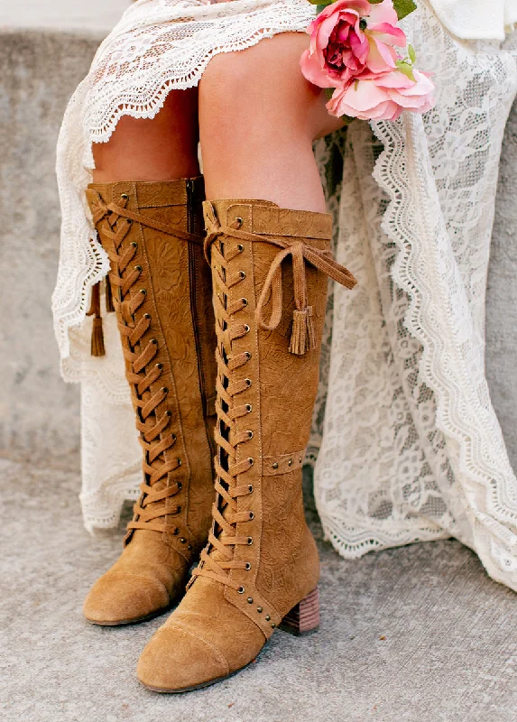 Marita Tall Boot in Pecan