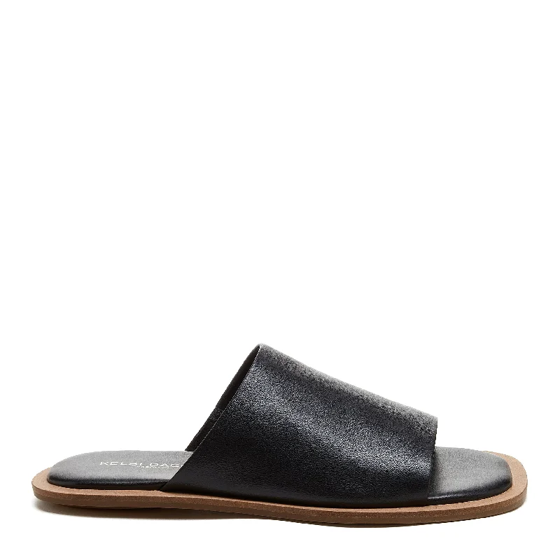 Benny Black Slide Sandals