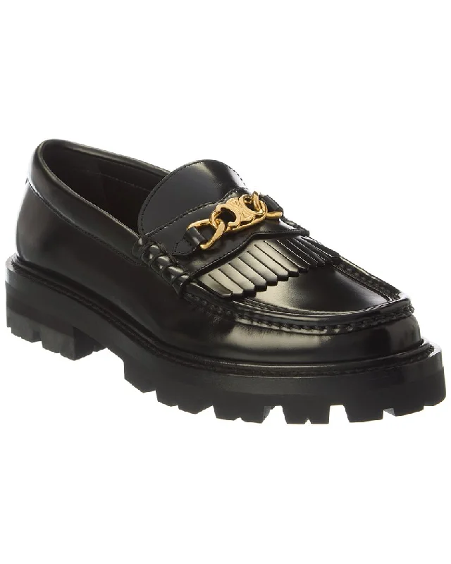 Celine Triomphe Margaret Leather Loafer