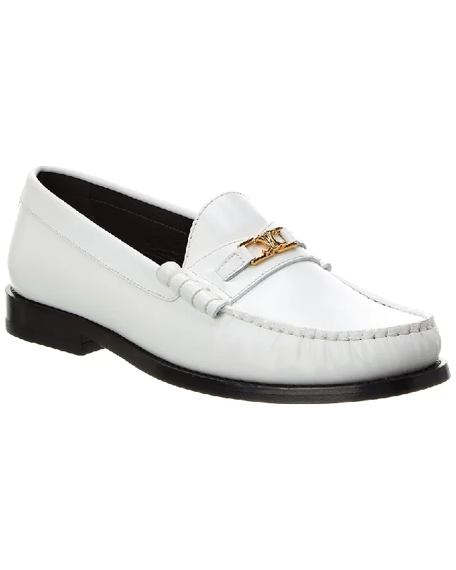 Celine Luco Chain Leather Loafer