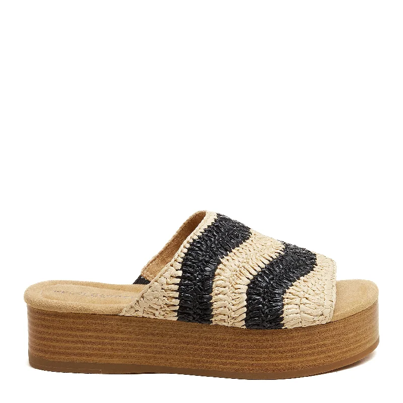 Damien Natural Raffia Platform Sandals