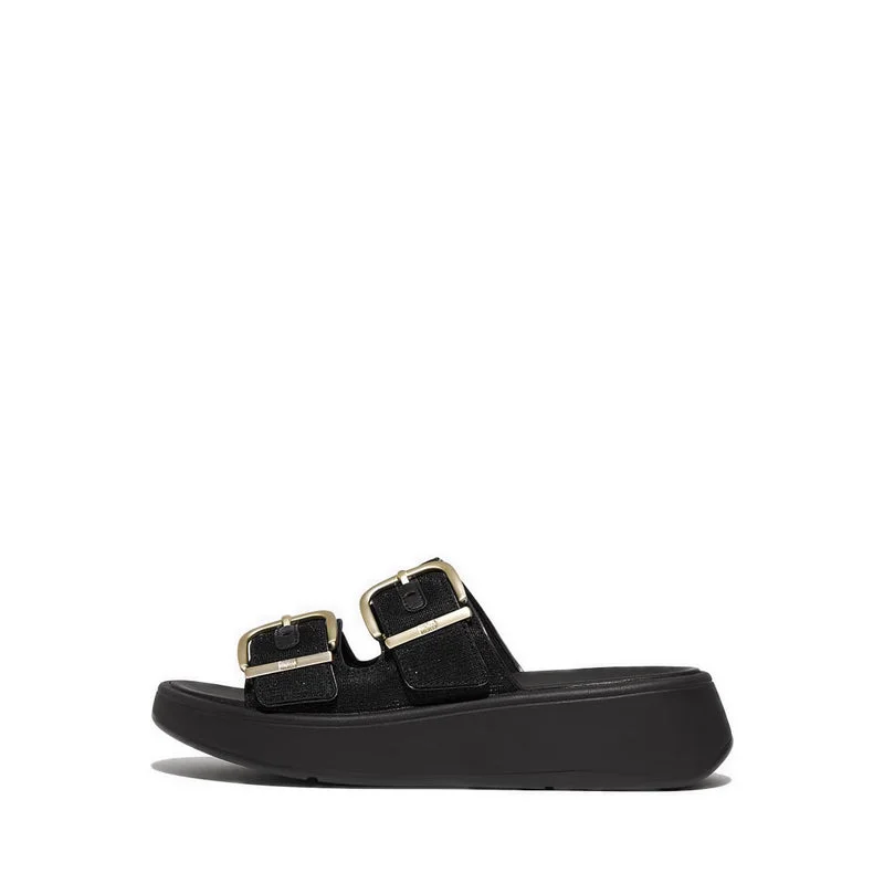 F-MODE BUCKLE SHIMMERLUX FLATFORM TWO-BAR SLIDES