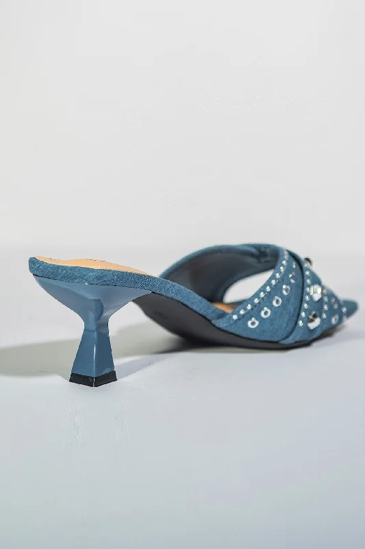 Jewels Heels - Dark Blue