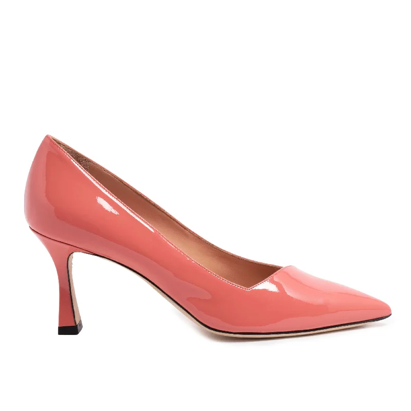 Kamala Pump -  Salmon (Mid-Heel)