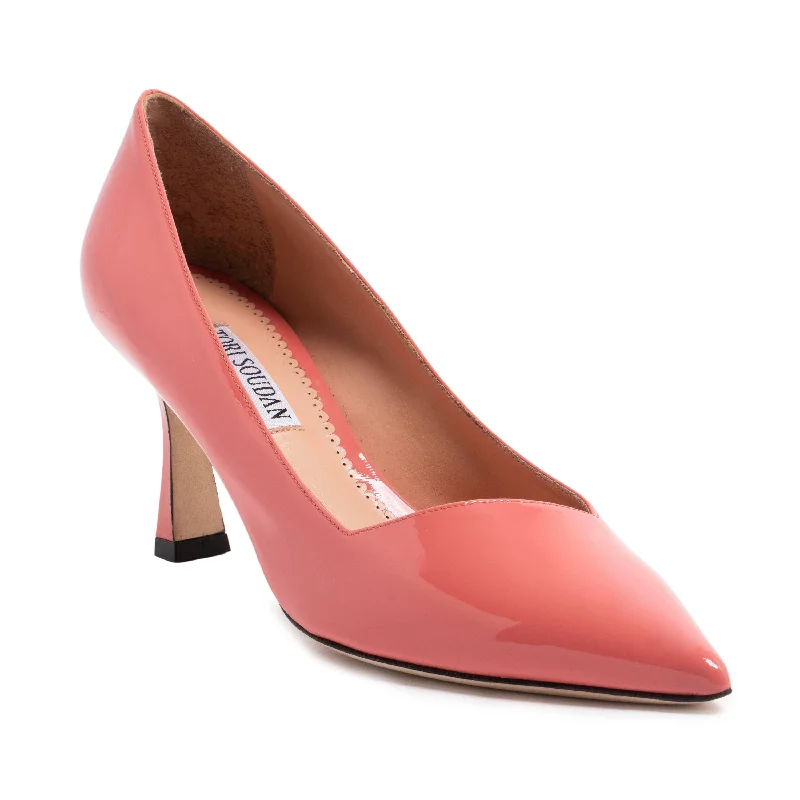 Kamala Pump -  Salmon (Mid-Heel)