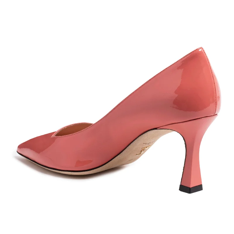 Kamala Pump -  Salmon (Mid-Heel)