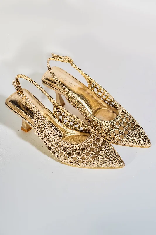 Soiree C Heels - Gold