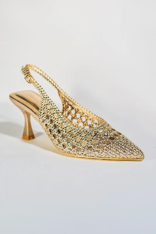 Soiree C Heels - Gold