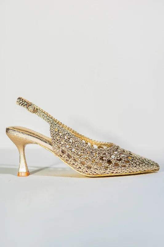 Soiree C Heels - Gold