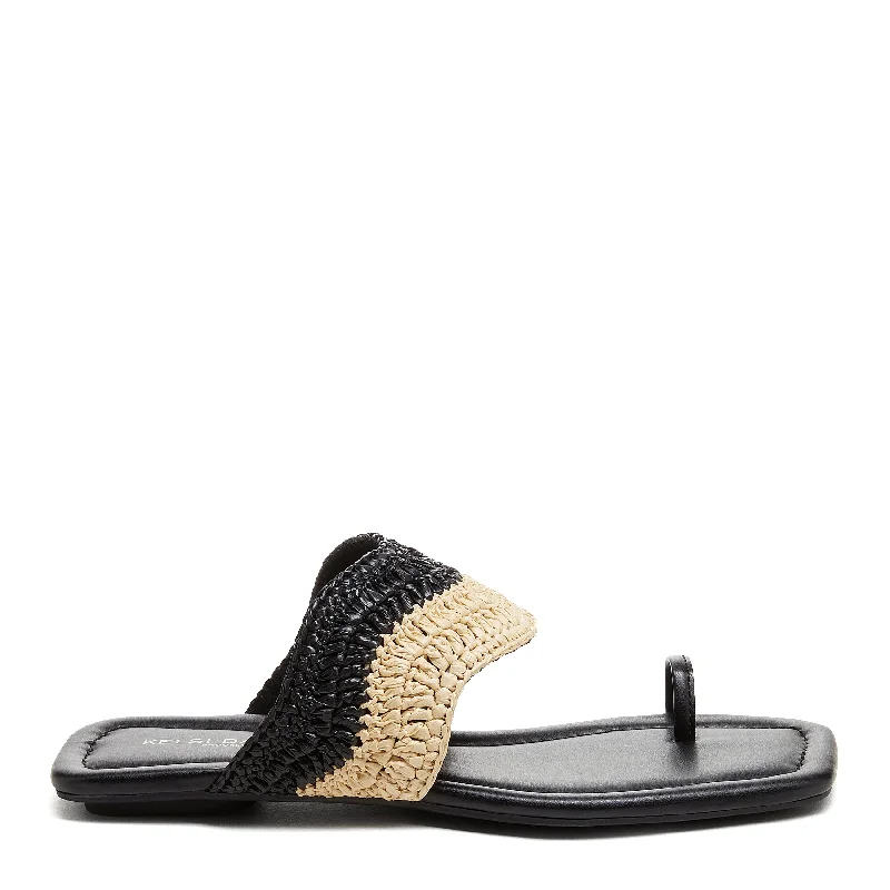 Theo Natural Raffia Sandals