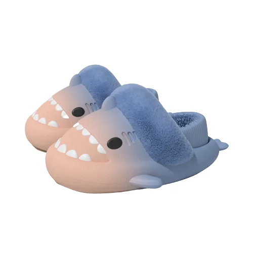 Gradient Fluffy Shark Slides