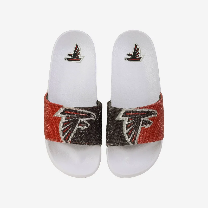 Atlanta Falcons Womens Big Logo Shimmer Slide