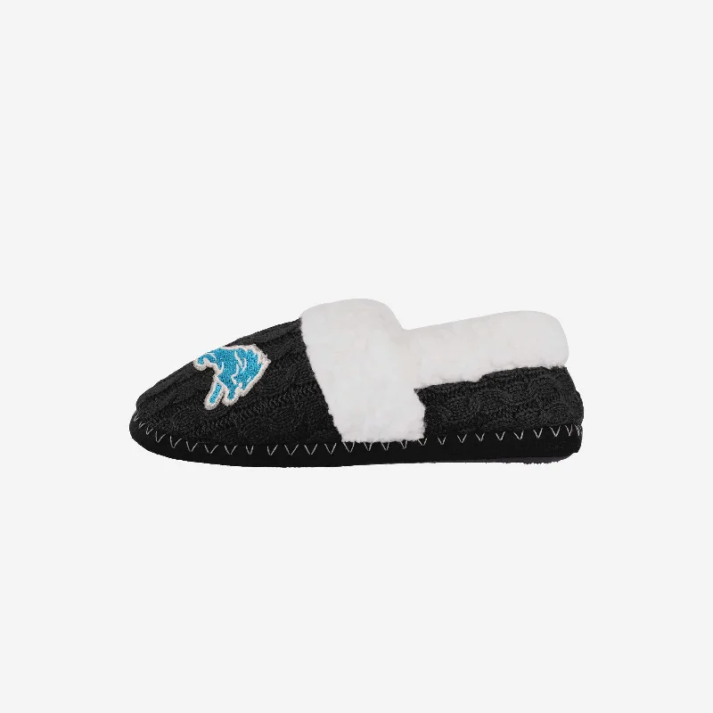 Detroit Lions Womens Team Color Moccasin Slipper