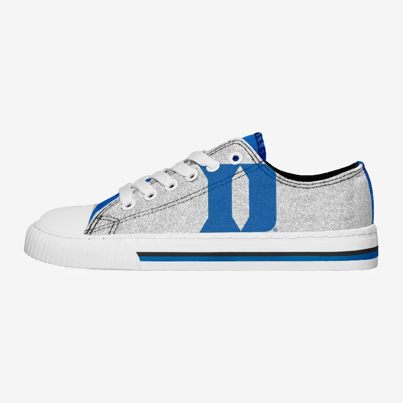 Duke Blue Devils Womens Glitter Low Top Canvas Shoe