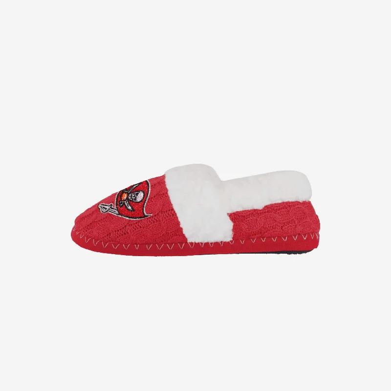 Tampa Bay Buccaneers Womens Team Color Moccasin Slipper